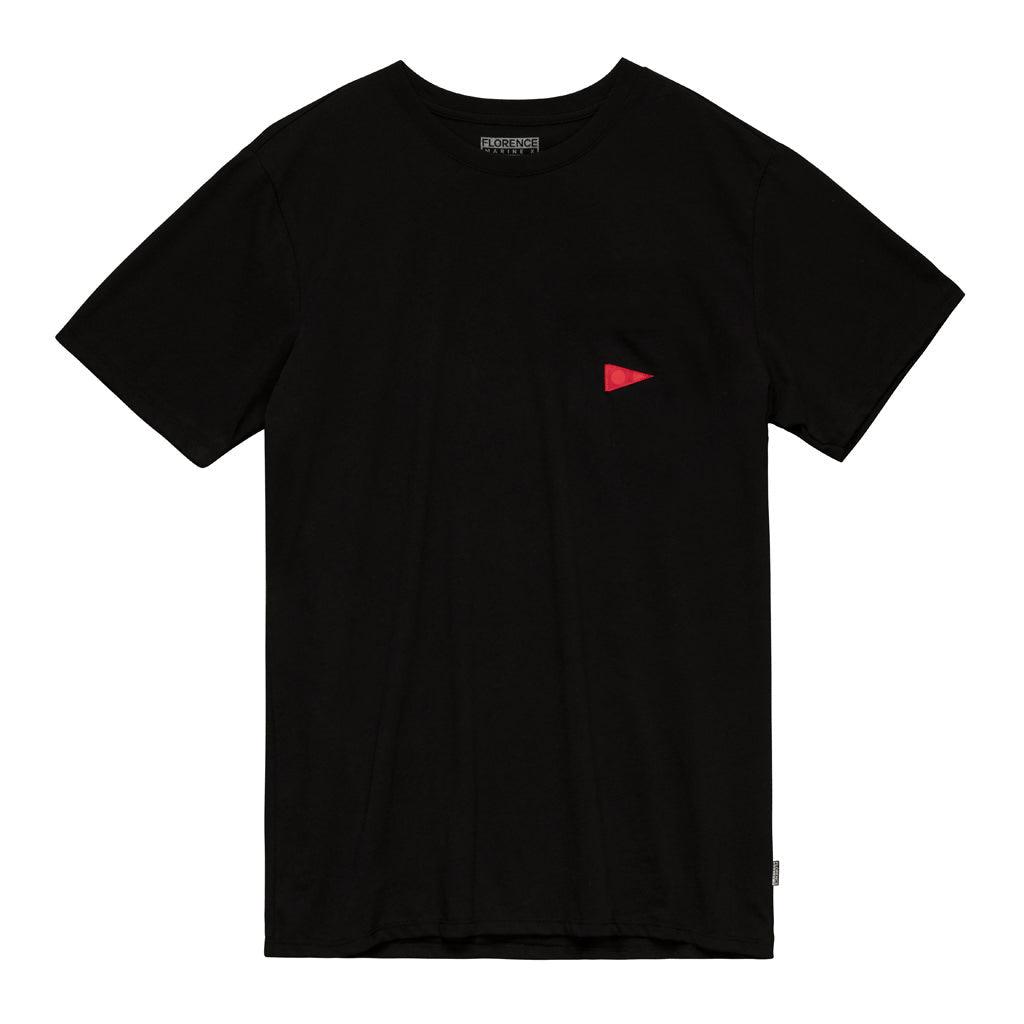 Florence Marine X Burgee Recover T-shirt - Black front