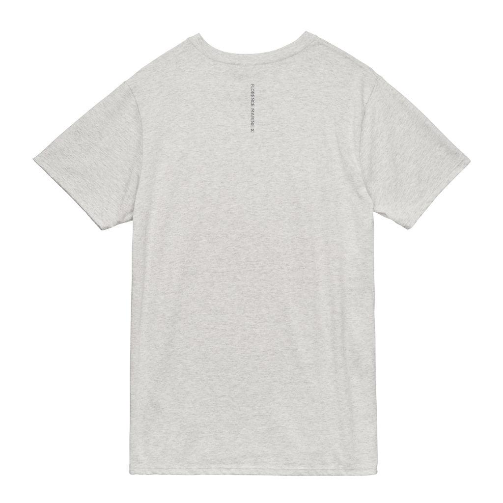 Florence Marine X Burgee Recover T-shirt - Light Heather Grey back