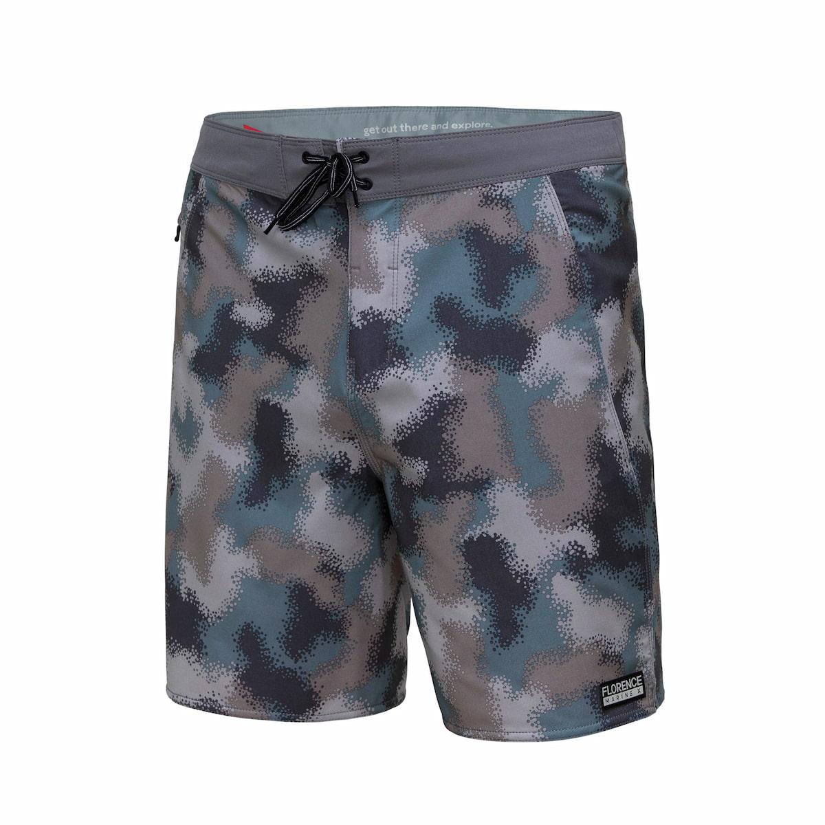 Florence Marine X Camo Boardshort - Land Camo front