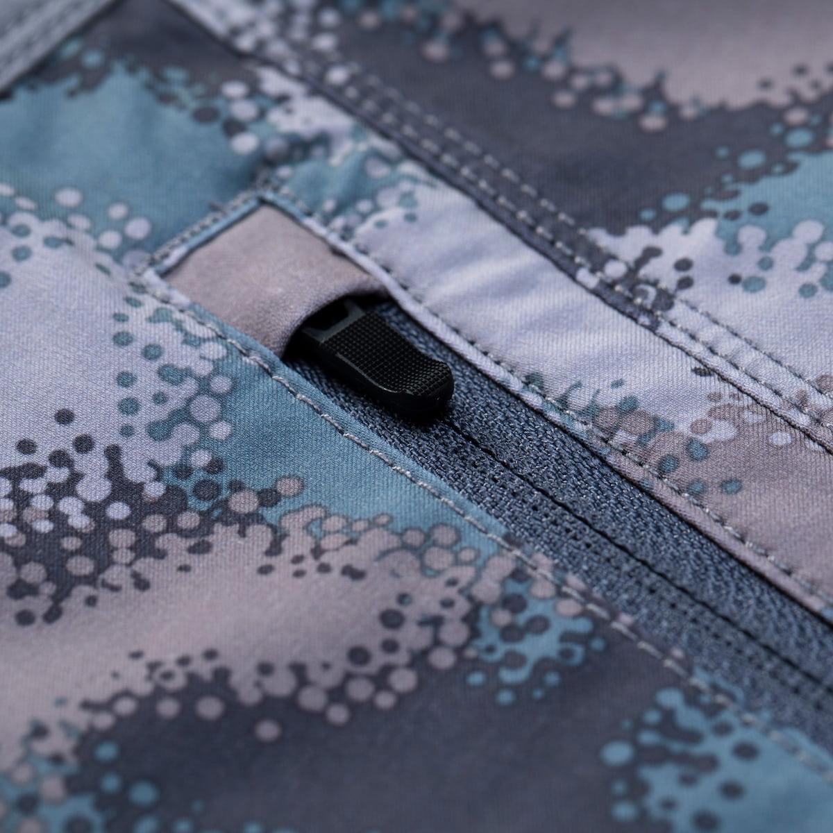 Florence Marine X Camo Boardshort - Land Camo side zip pocket
