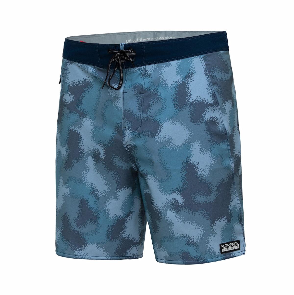 Florence Marine X Camo Boardshort - Water Camo front