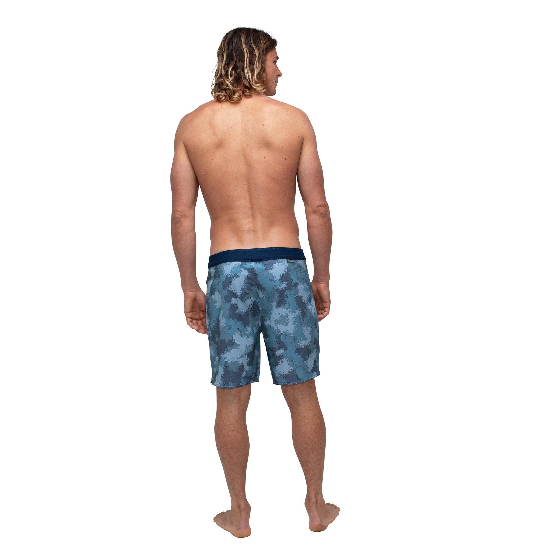 Florence Marine X Camo Boardshort - Water Camo on model back