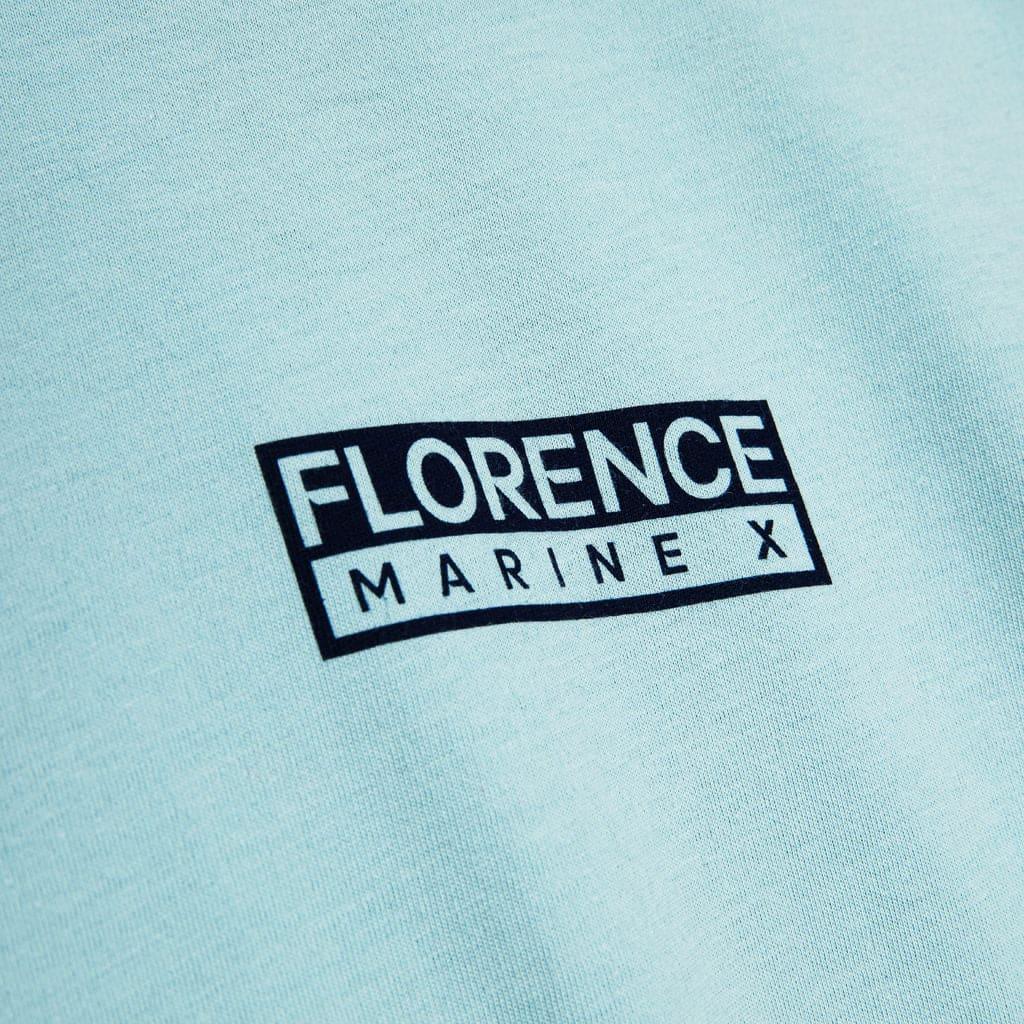 Florence Marine X Logo Organic T-Shirt - Light Blue