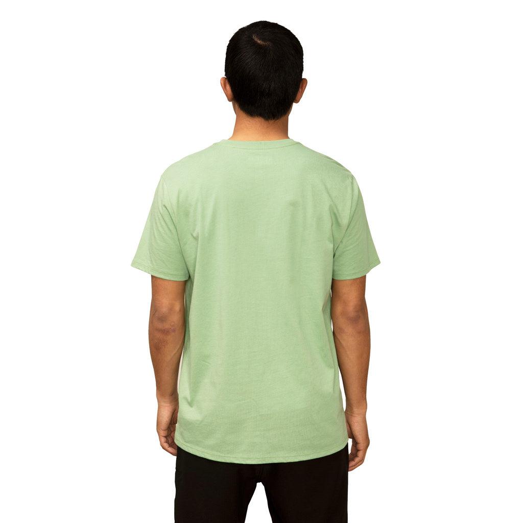Florence Marine X Logo Organic T-Shirt - Light Sage on model back