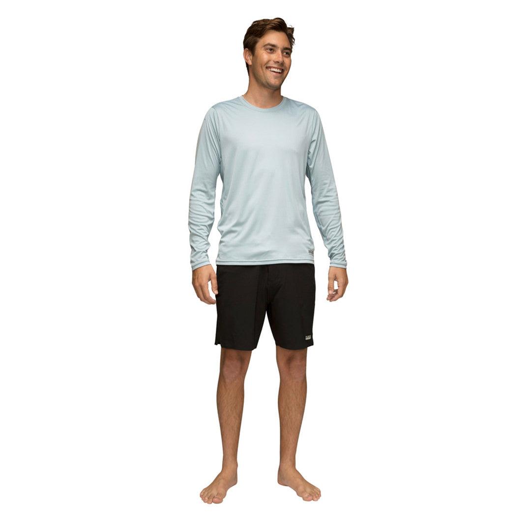 Florence Marine X Long Sleeve UPF Shirt - Steel Blue on model front