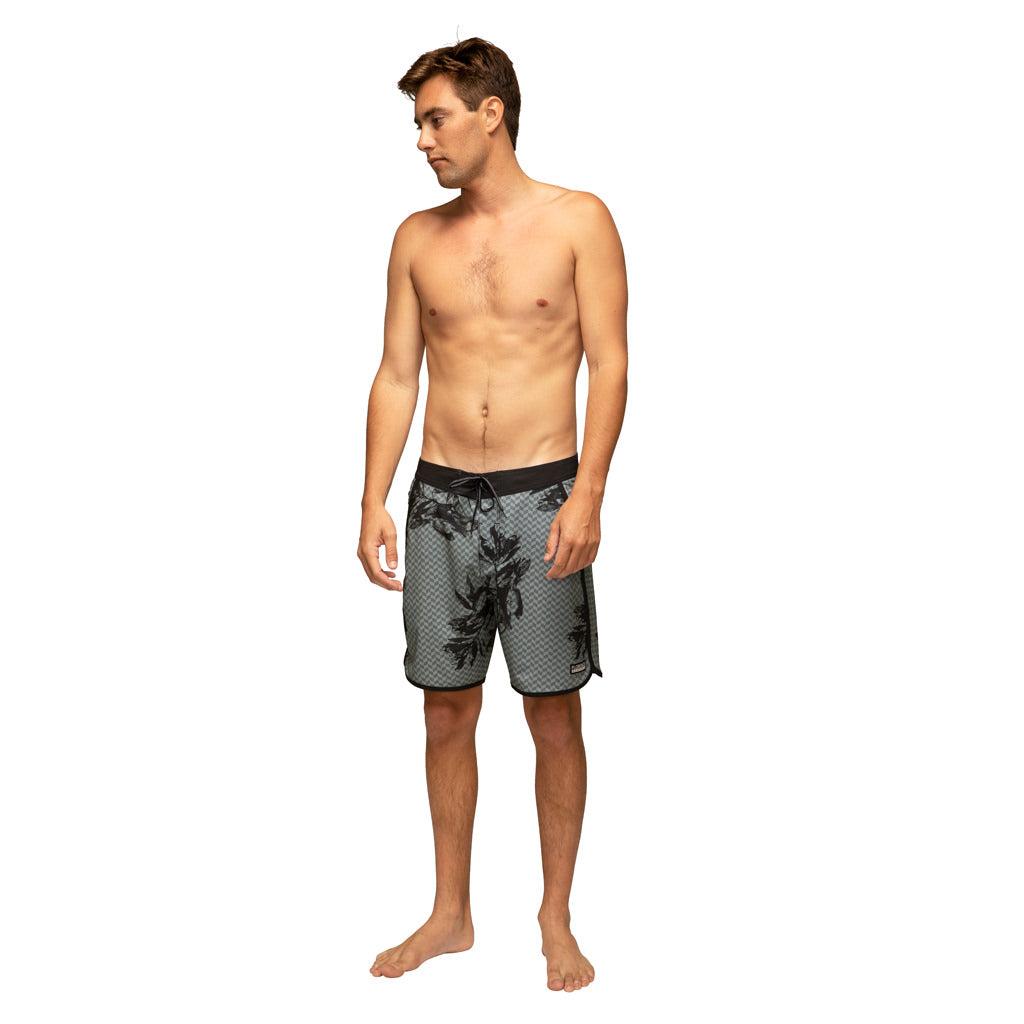Florence Marine X Naupaka Boardshort - Black on model