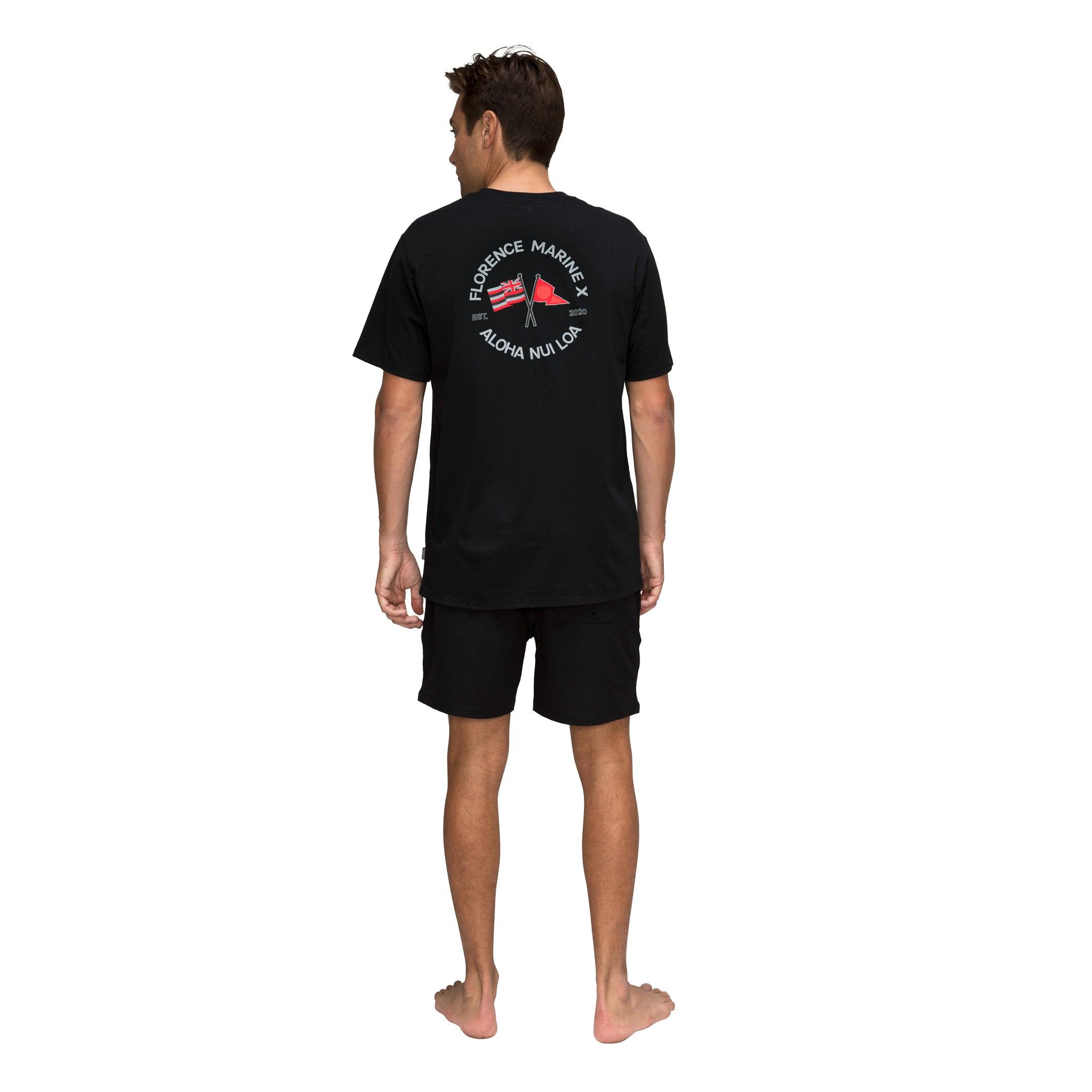 Florence Marine X Nui Loa Organic T-Shirt - Black on model back