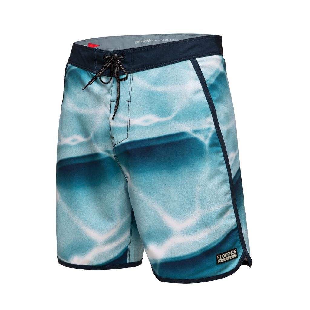 Florence Marine X Shoreline Boardshort - Sky Blue front