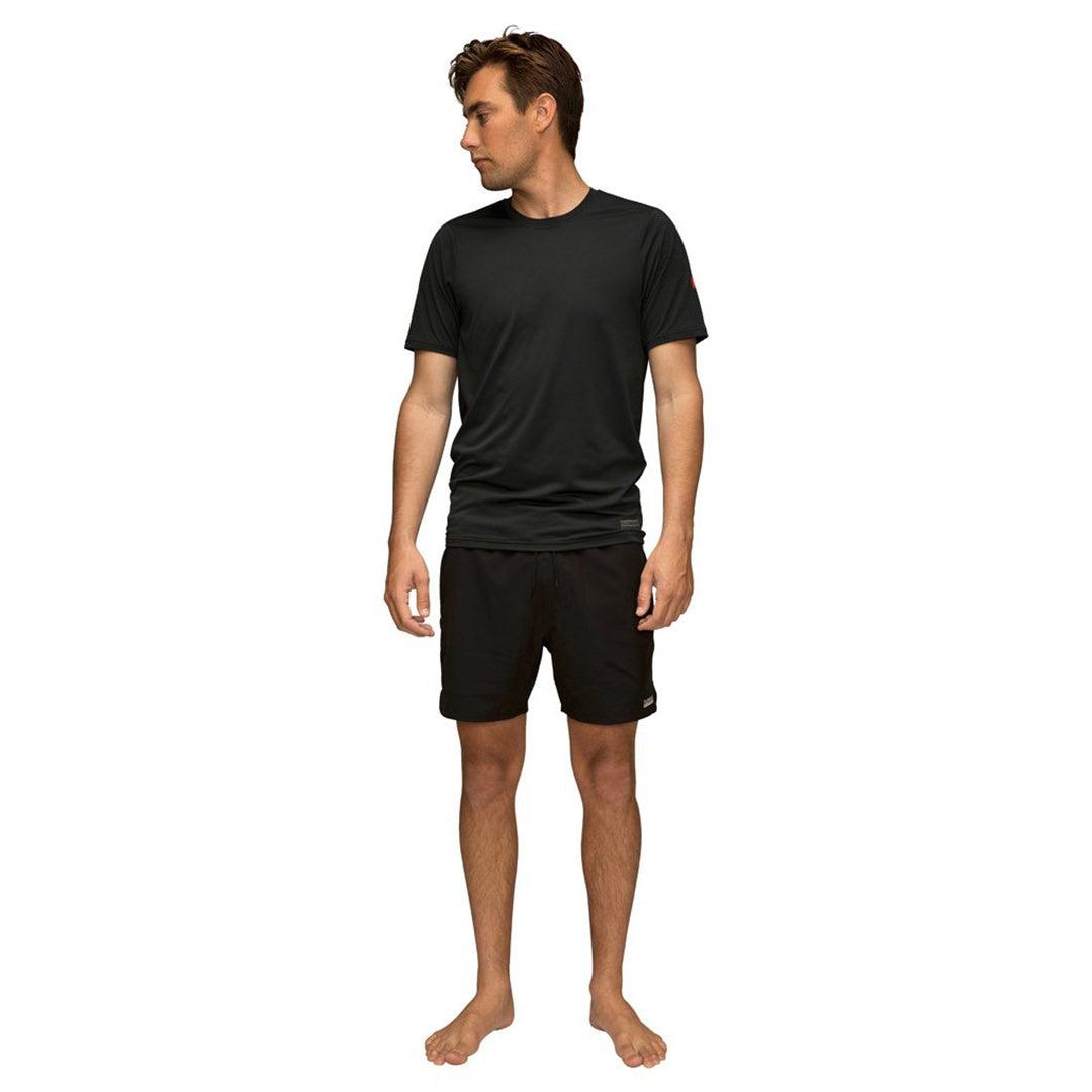 Florence Marine X Short Sleeve UPF Shirt - Black on model front