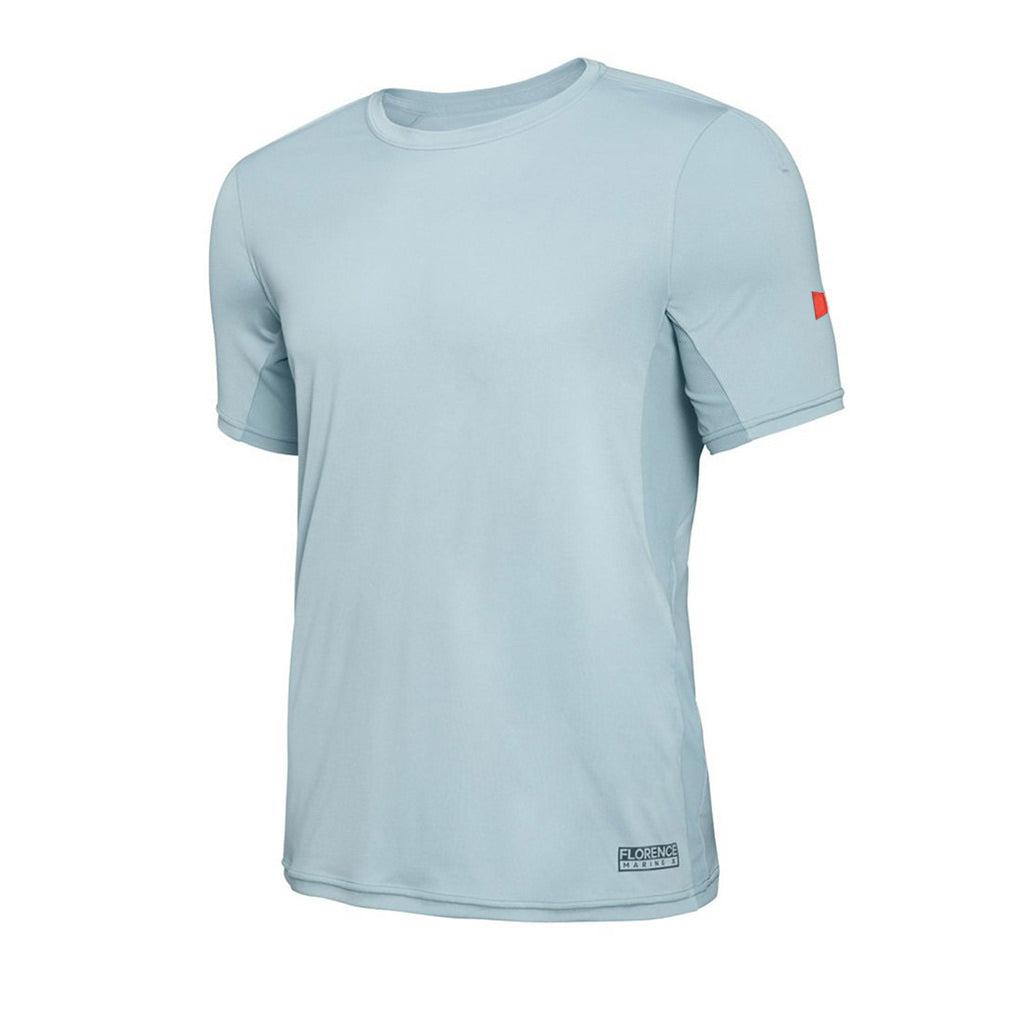 Florene Marine X Short Sleeve UPF Shirt - Steel Blue front