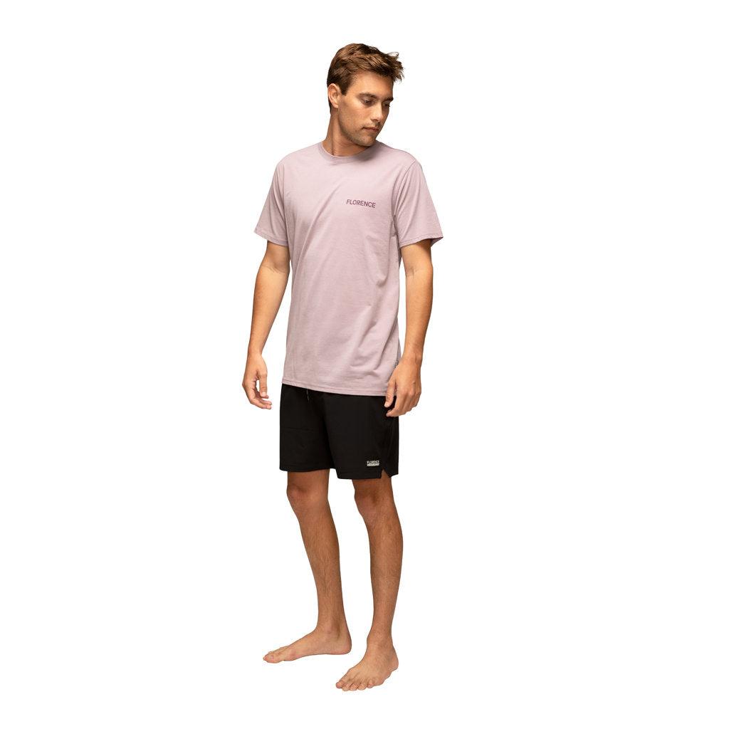 Florence Marine X Horizon T-Shirt - Dust on model front