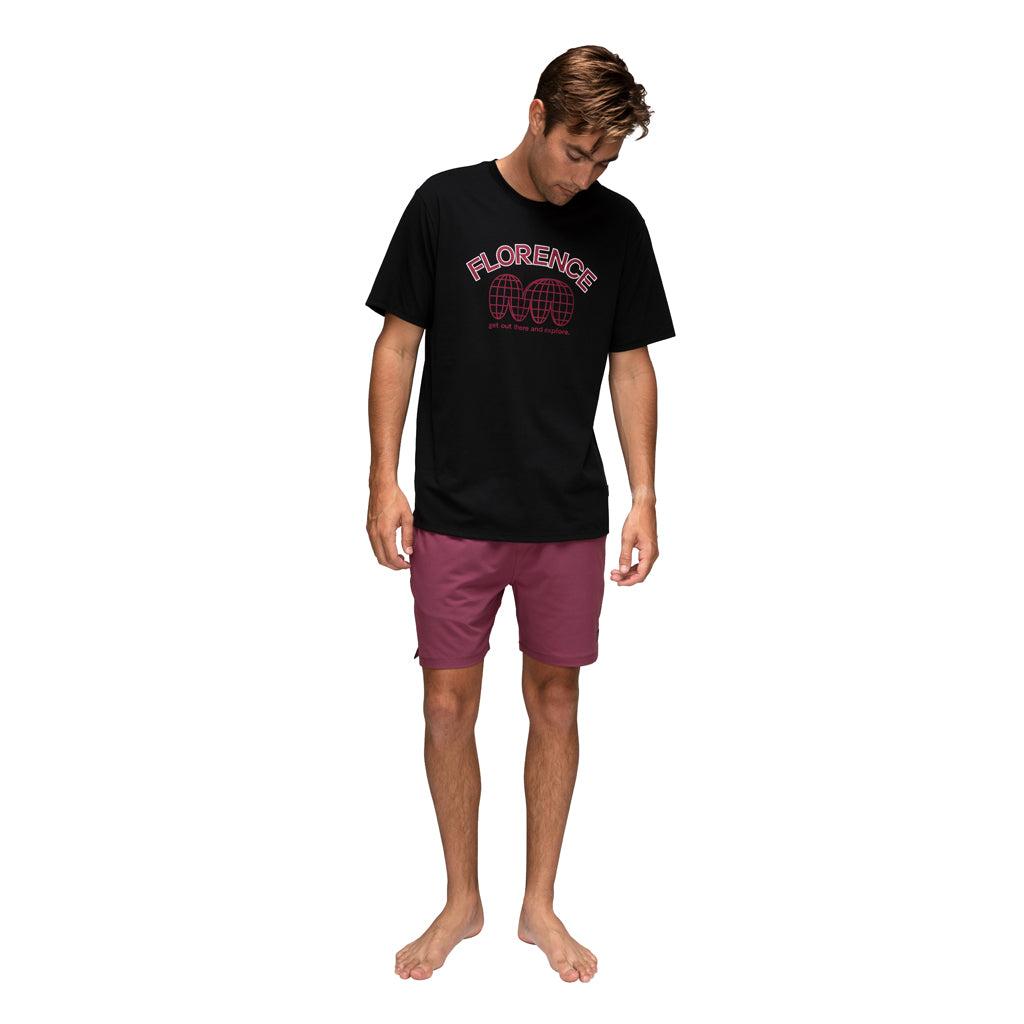 Florence Marine X Uni Recover T-Shirt - Black on model front