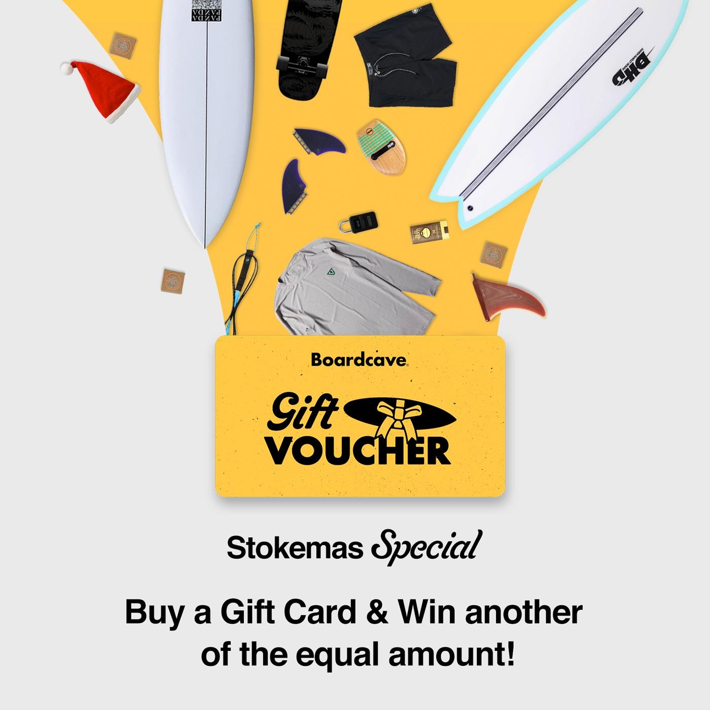 Boardcave gift voucher certificate card Stokemas special