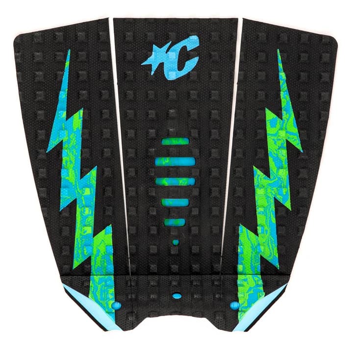 Mick Eugene Fanning Lite Tail Pad - Black / Cyan / Green 1
