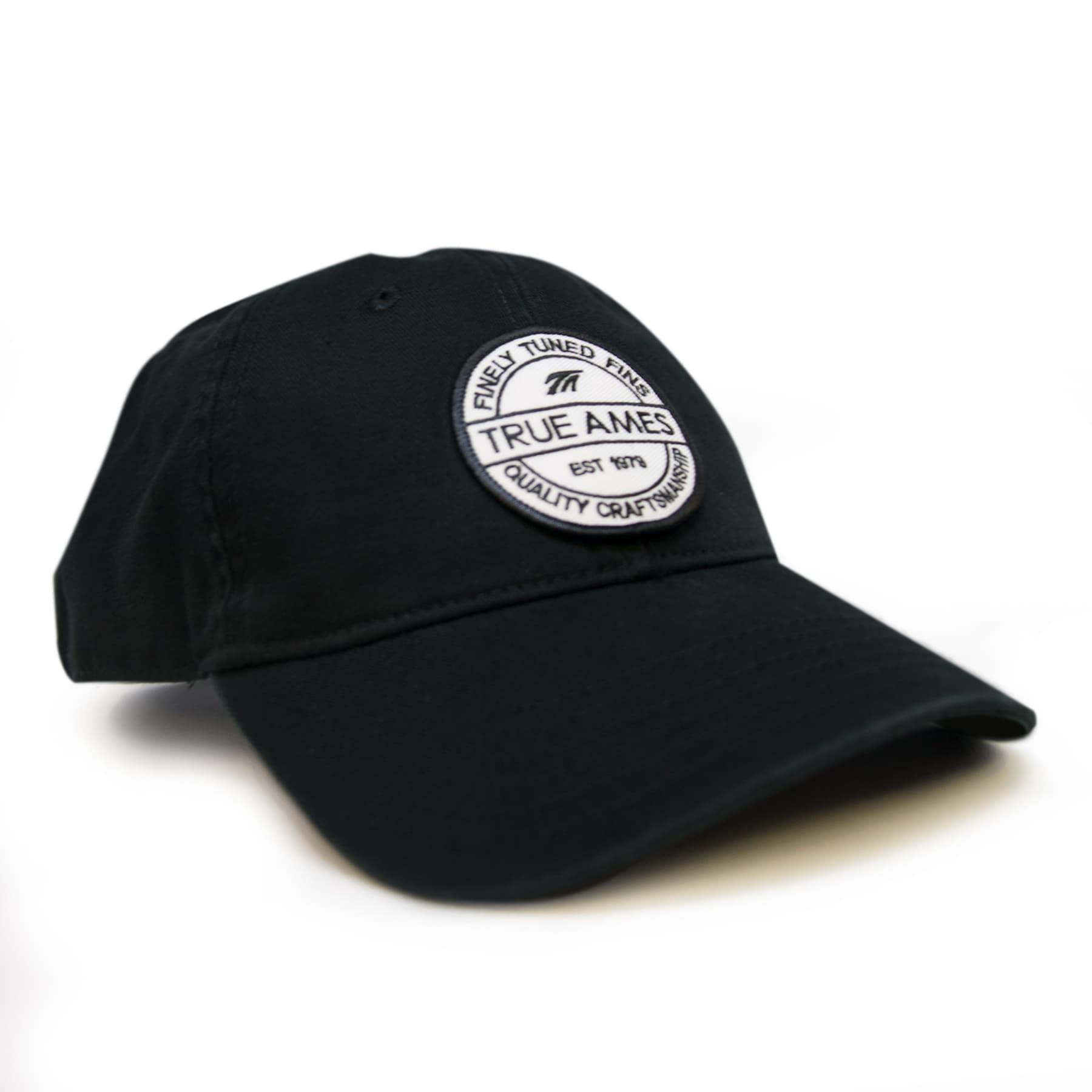 True Ames Heritage Hat - Velcro Back - Black 1