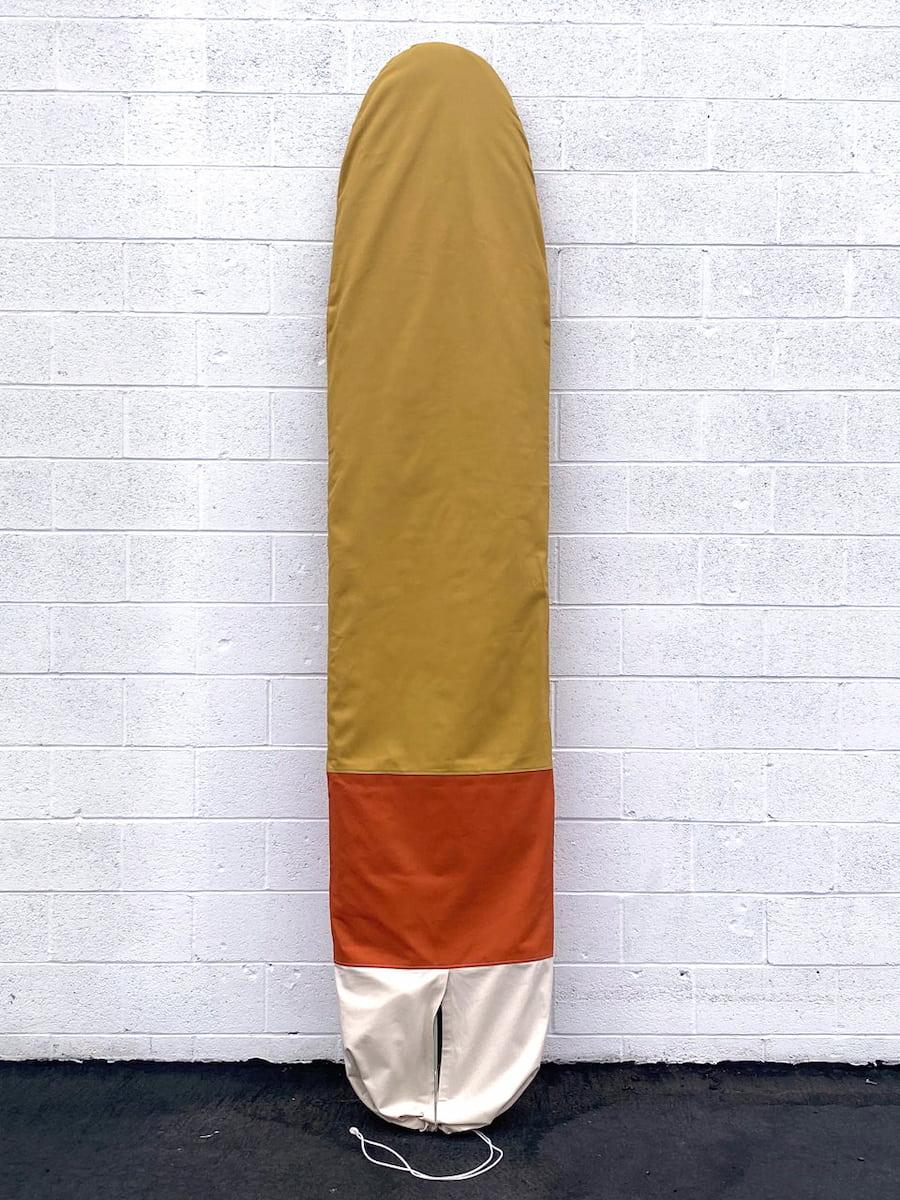 Green Fuz Gold Soundz Log Board Bag back