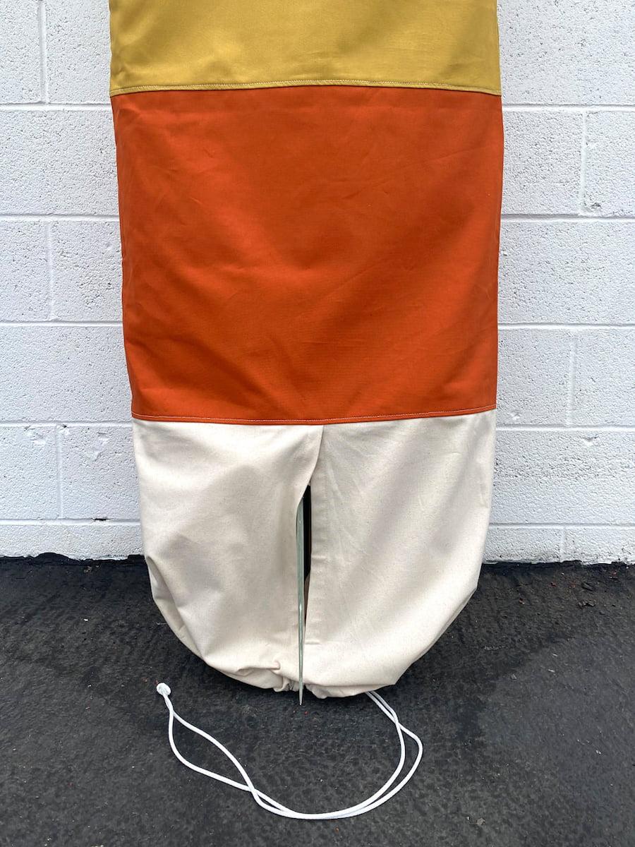 Green Fuz Gold Soundz Log Board Bag bottom