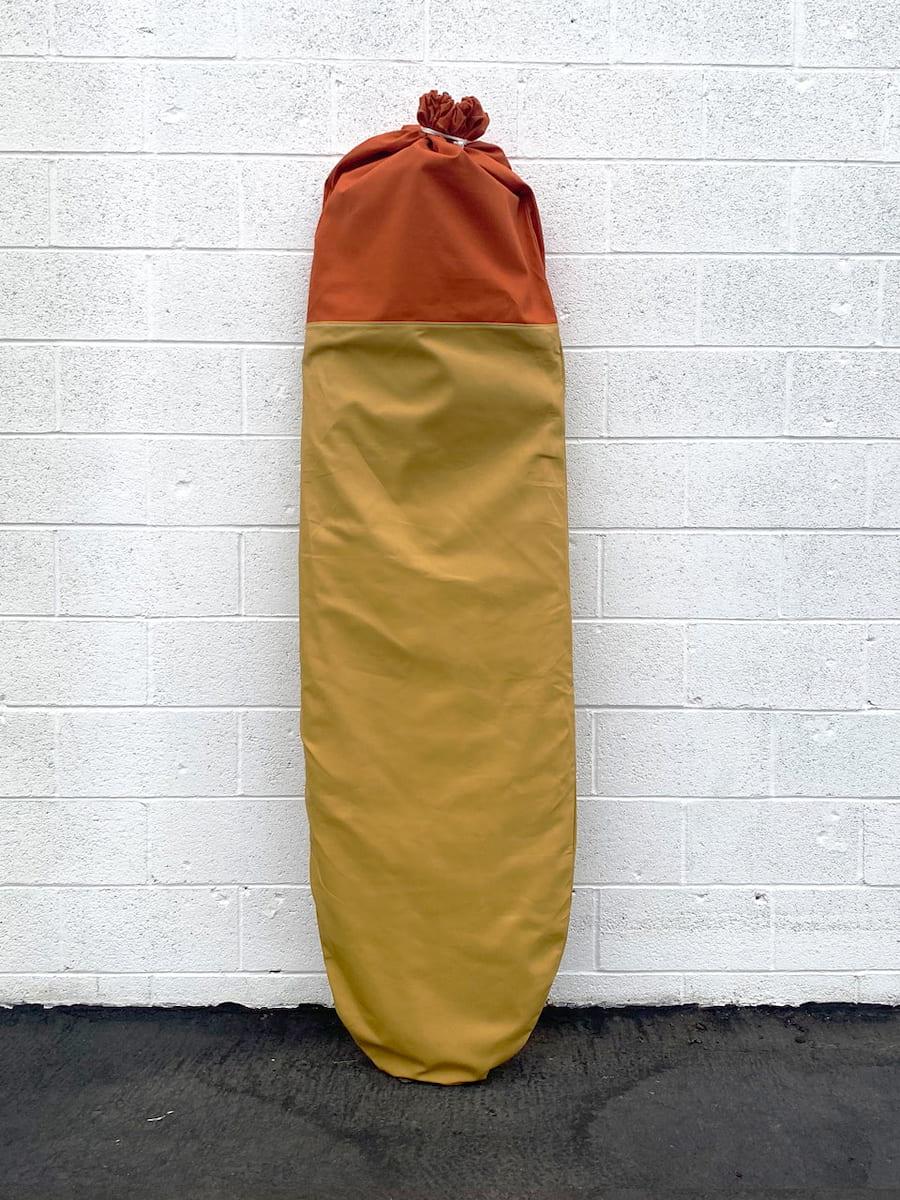 Green Fuz Gold Soundz Board Bag back