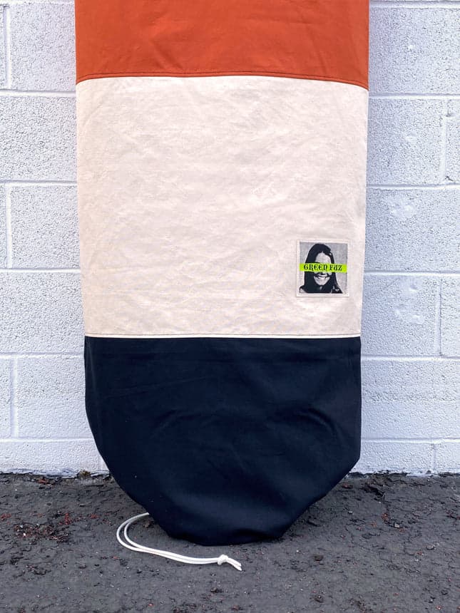 Green Fuz Spaceman Log Board Bag bottom