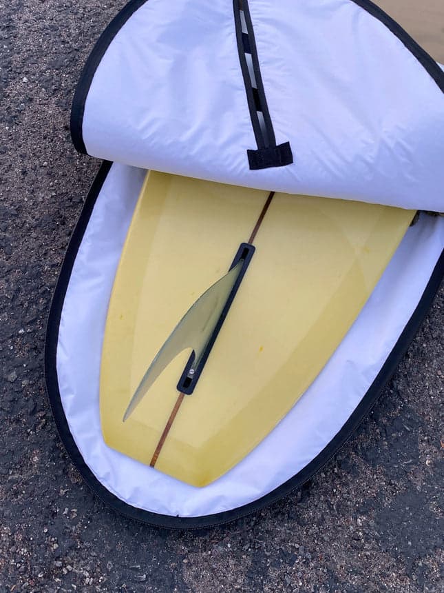 Green Fuz Transmission Longboard Bag closure