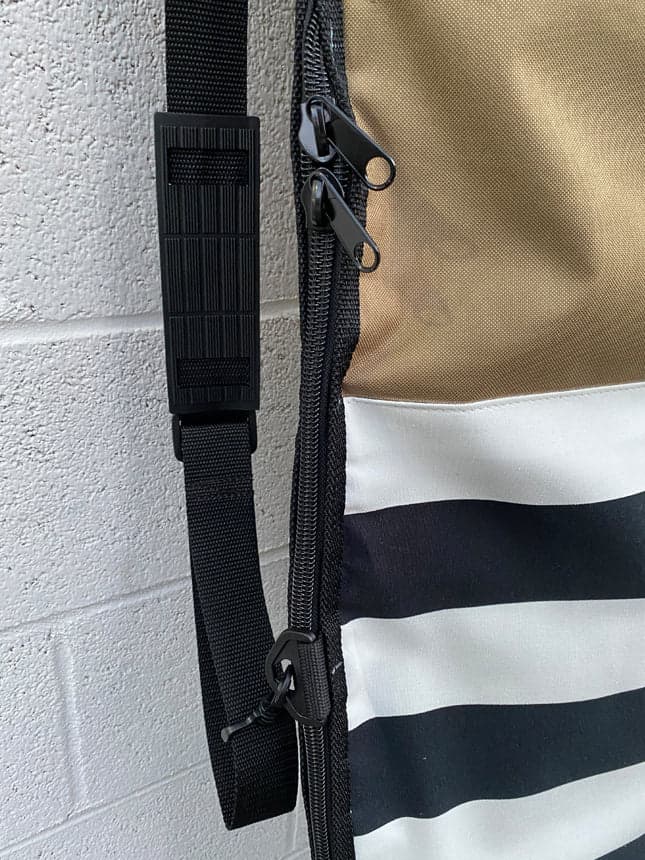 Green Fuz Transmission Longboard Bag strap