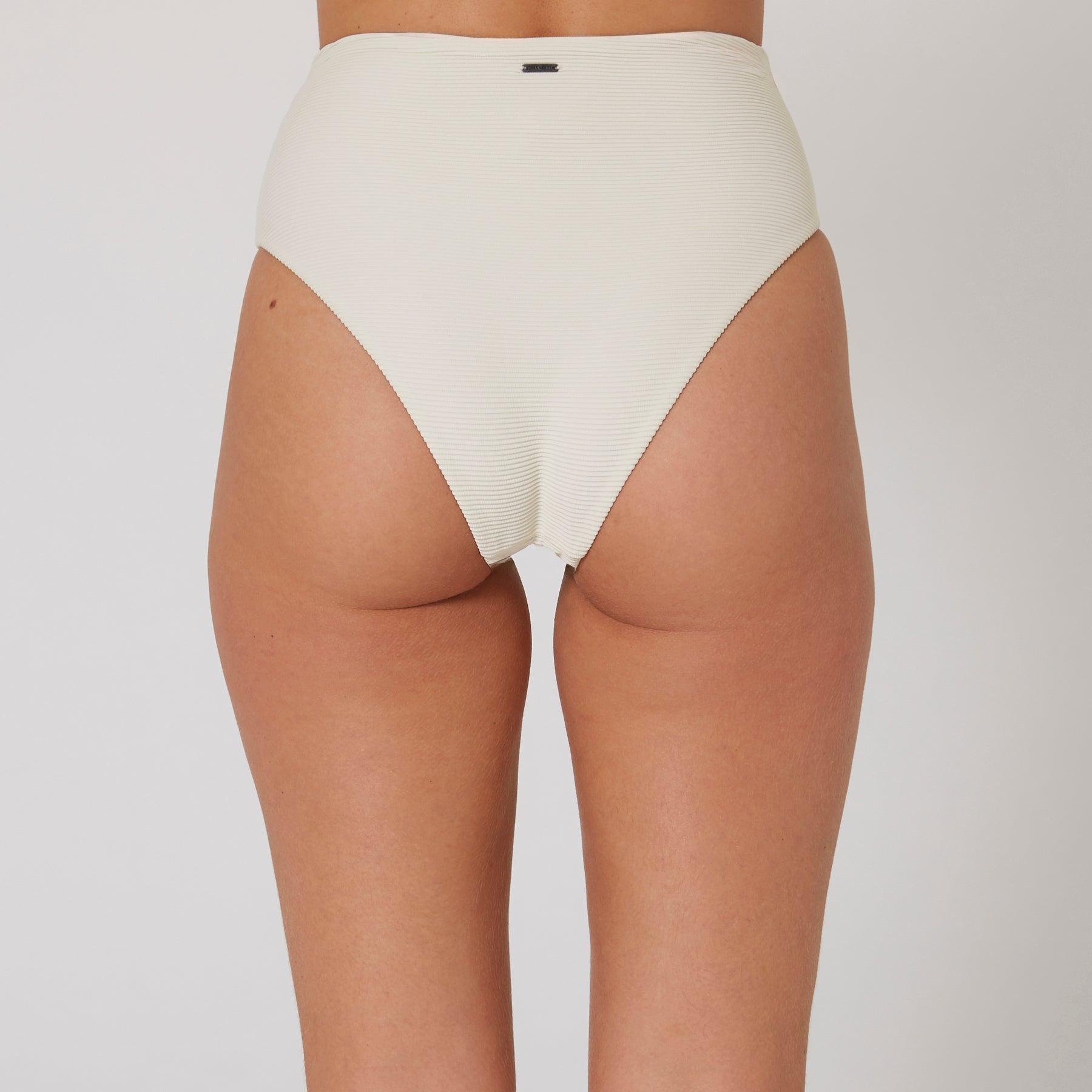 Hyams-Rib Retro Hi Pant - Coconut