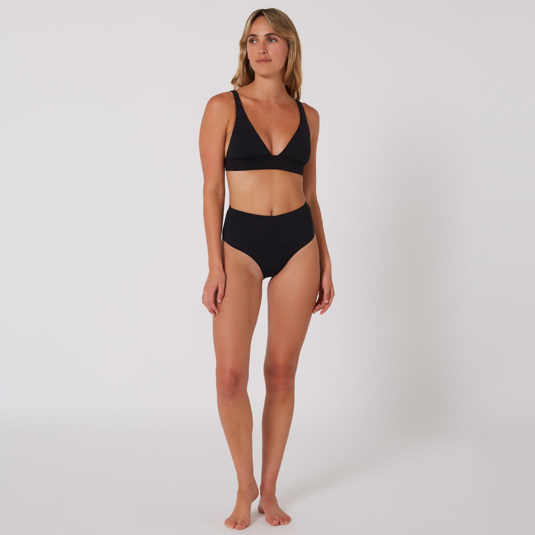 Hyams Retro High Pant Black Full Body