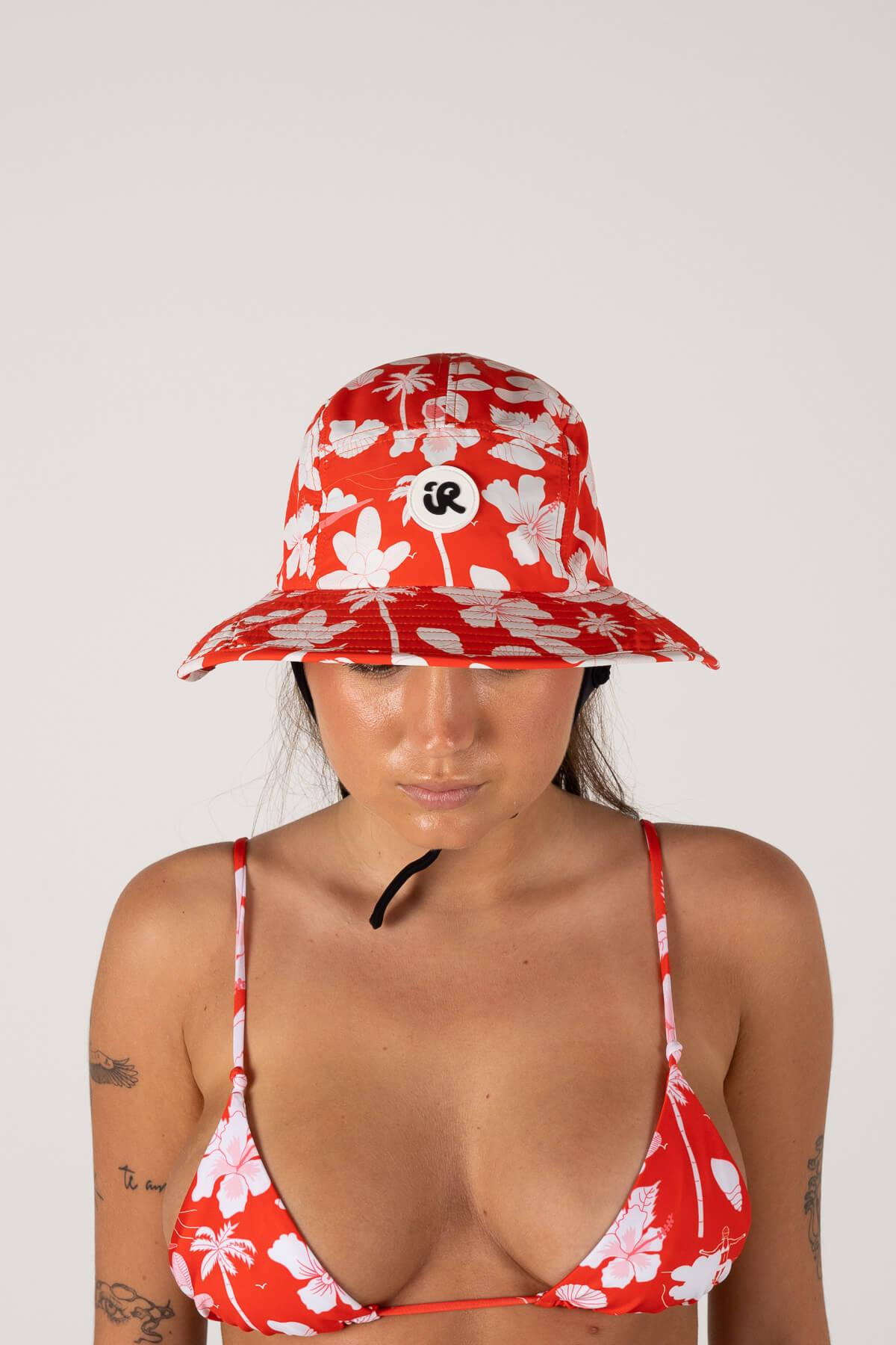 Front view of surf hat