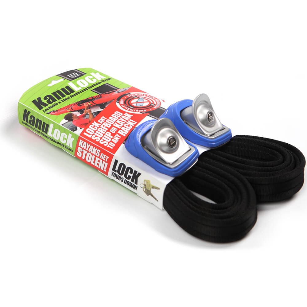 Kanulock Lockable Tiedown Straps 18ft Blue side view