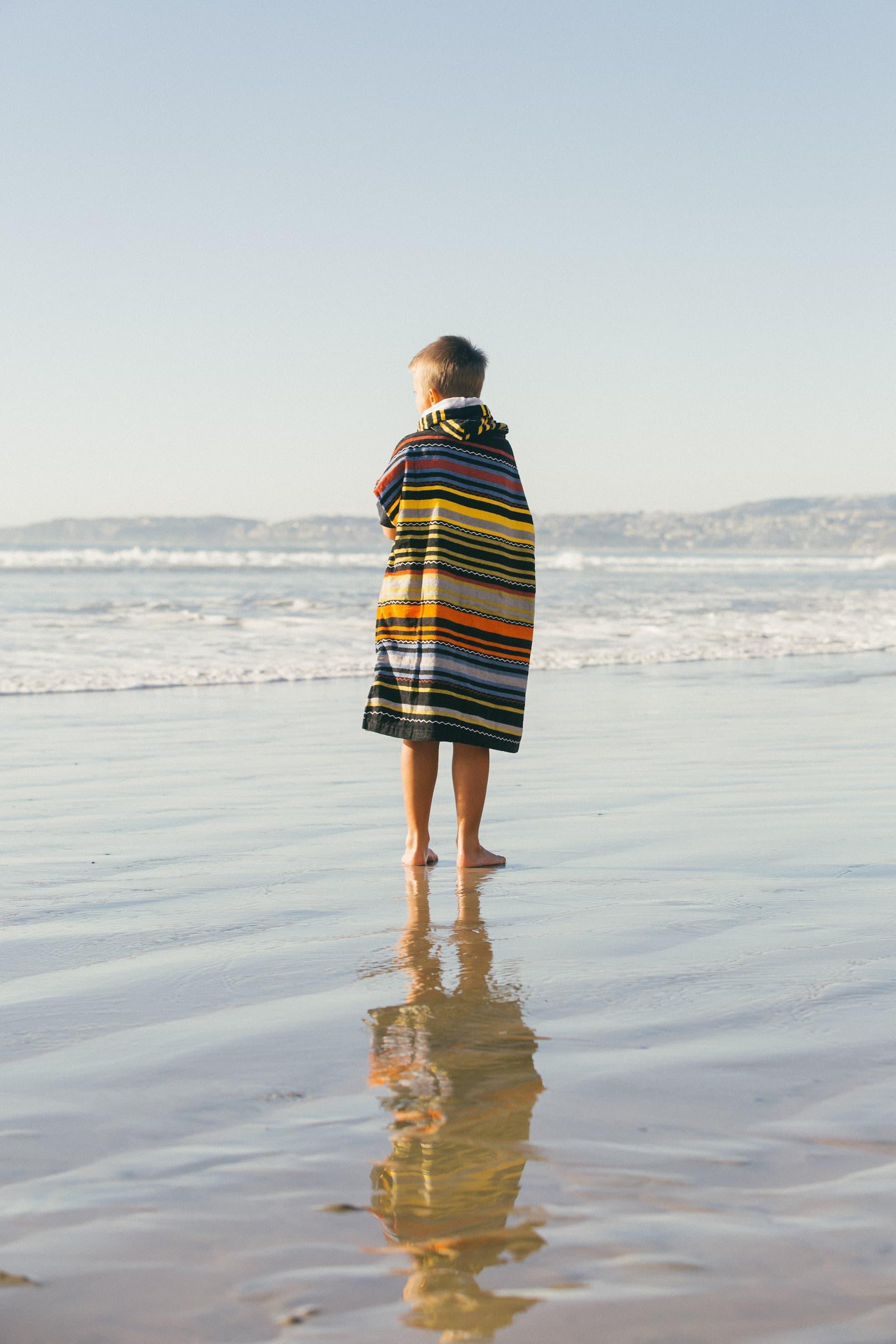 LEUS Renegade Poncho on the beach