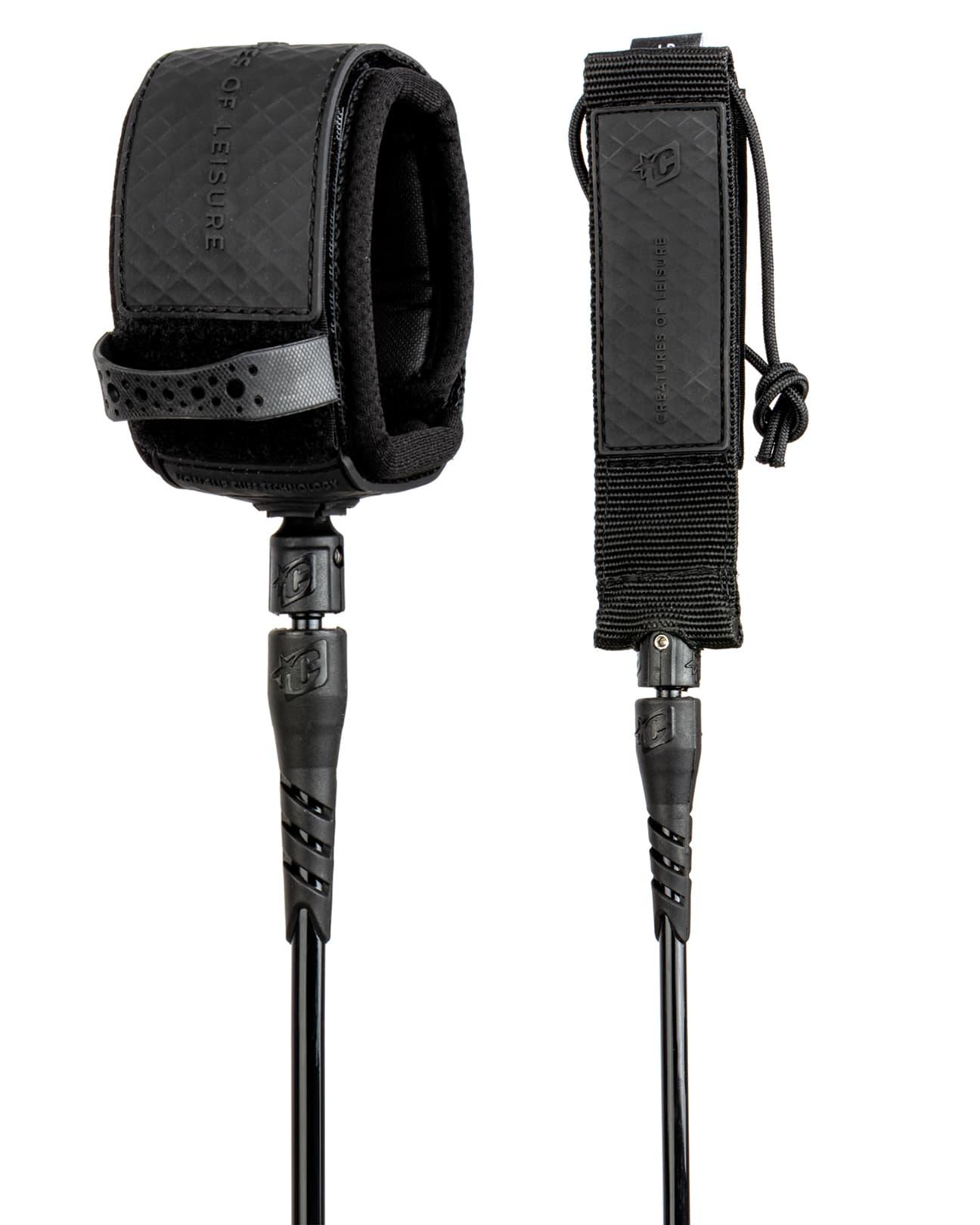 10FT RELIANCE LONGBOARD ANKLE LEASH - BLACK all