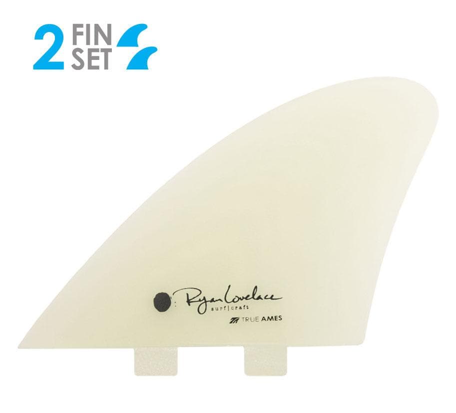 True Ames Lovelace Keel Surfboard Fins - Clear (FCS)
