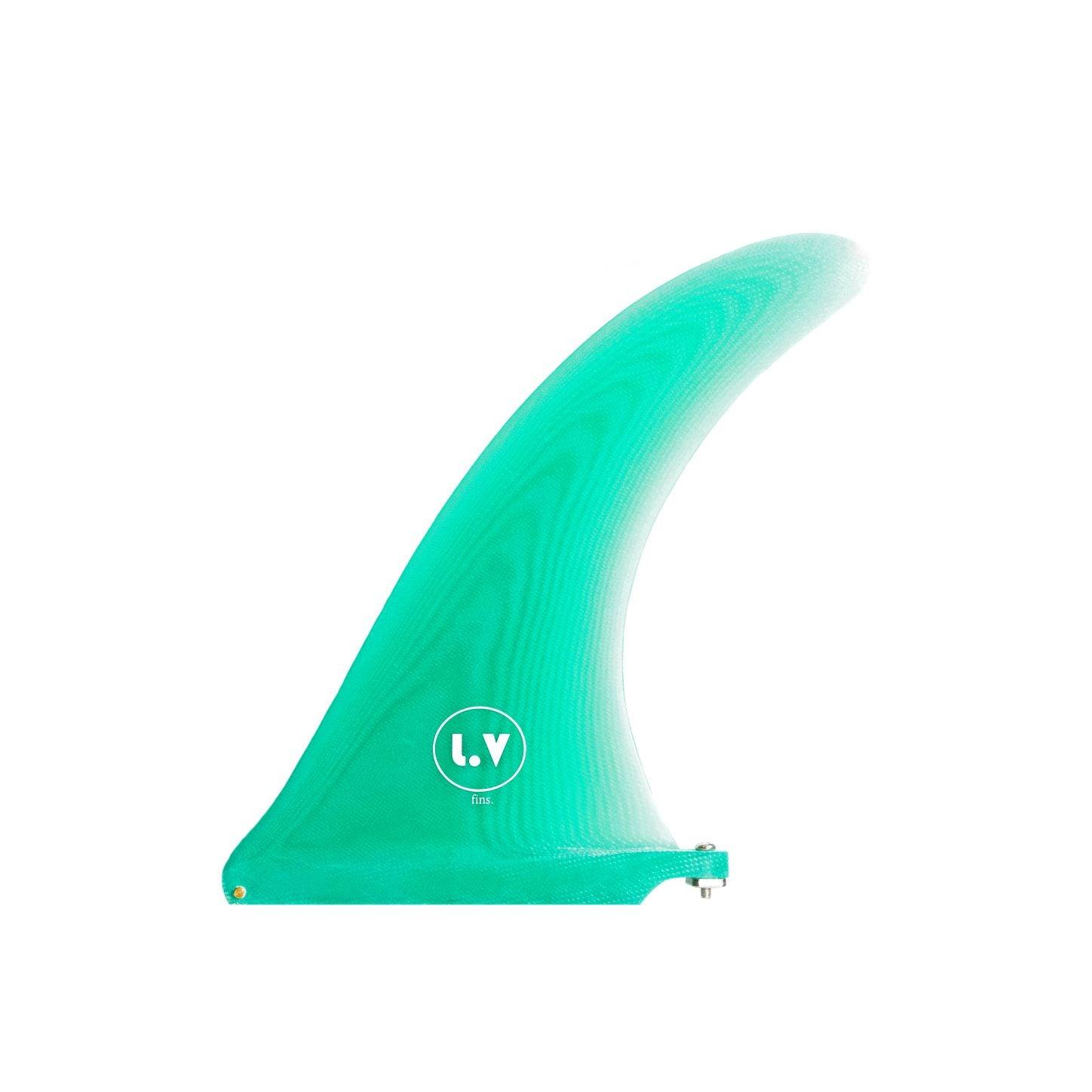 LV Fins LB Classic Raked 11" Single Fin - Green