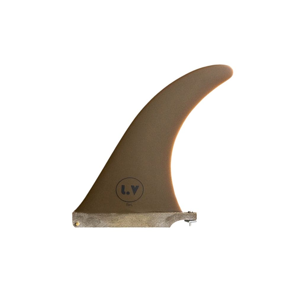 LV Fins LB Classic Raked 8" Single Fin - Brown