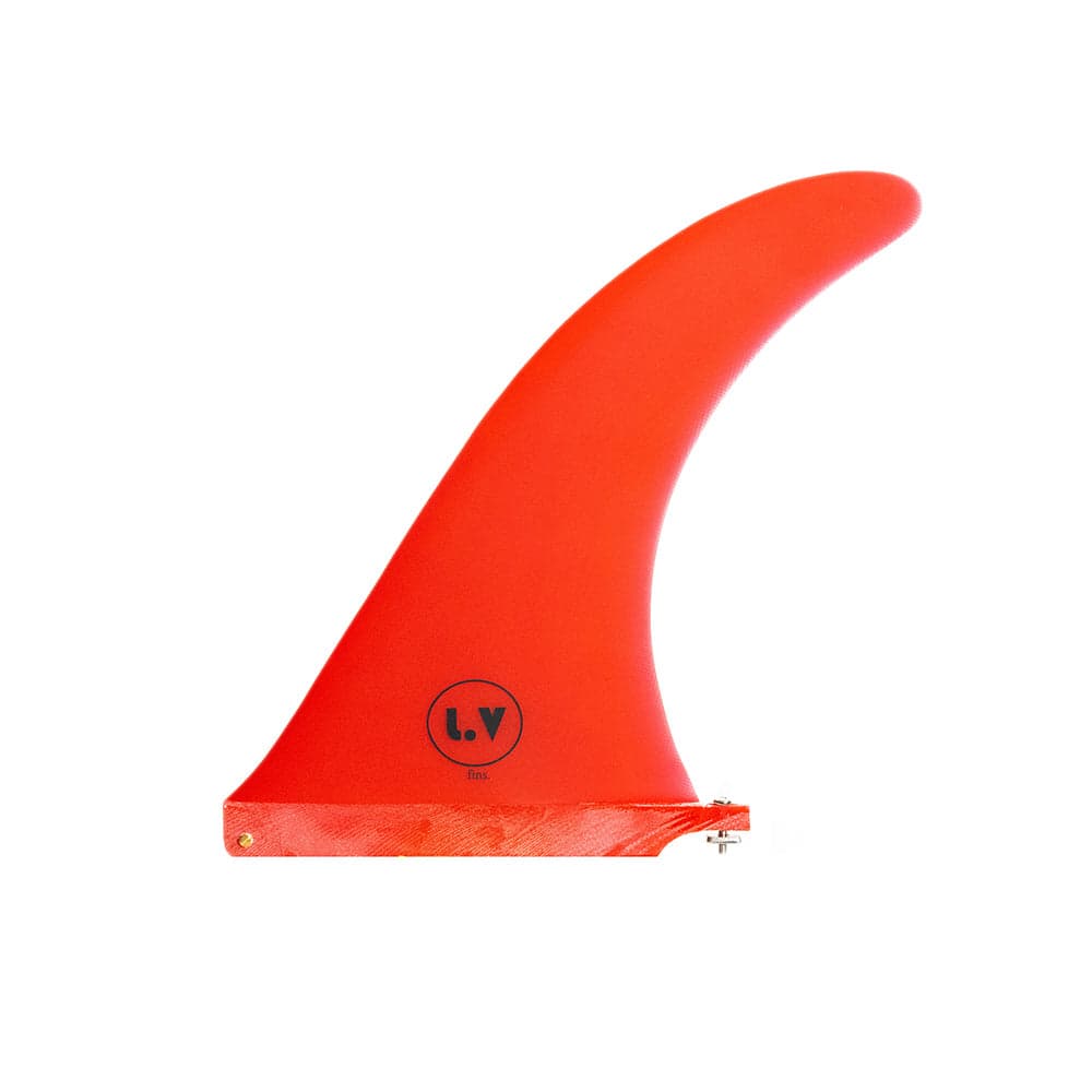 LV Fins LB Classic Raked 8" Single Fin - Red