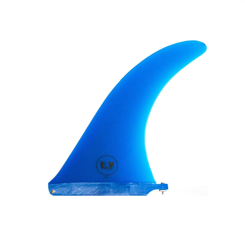 LV Fins LB Classic Raked 8" Single Fin - Translucent Blue