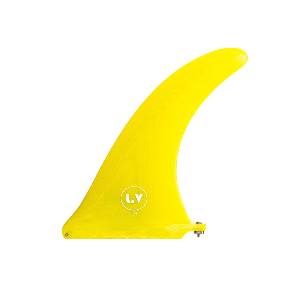 LV Fins LB Classic Raked 8" Single Fin - Yellow
