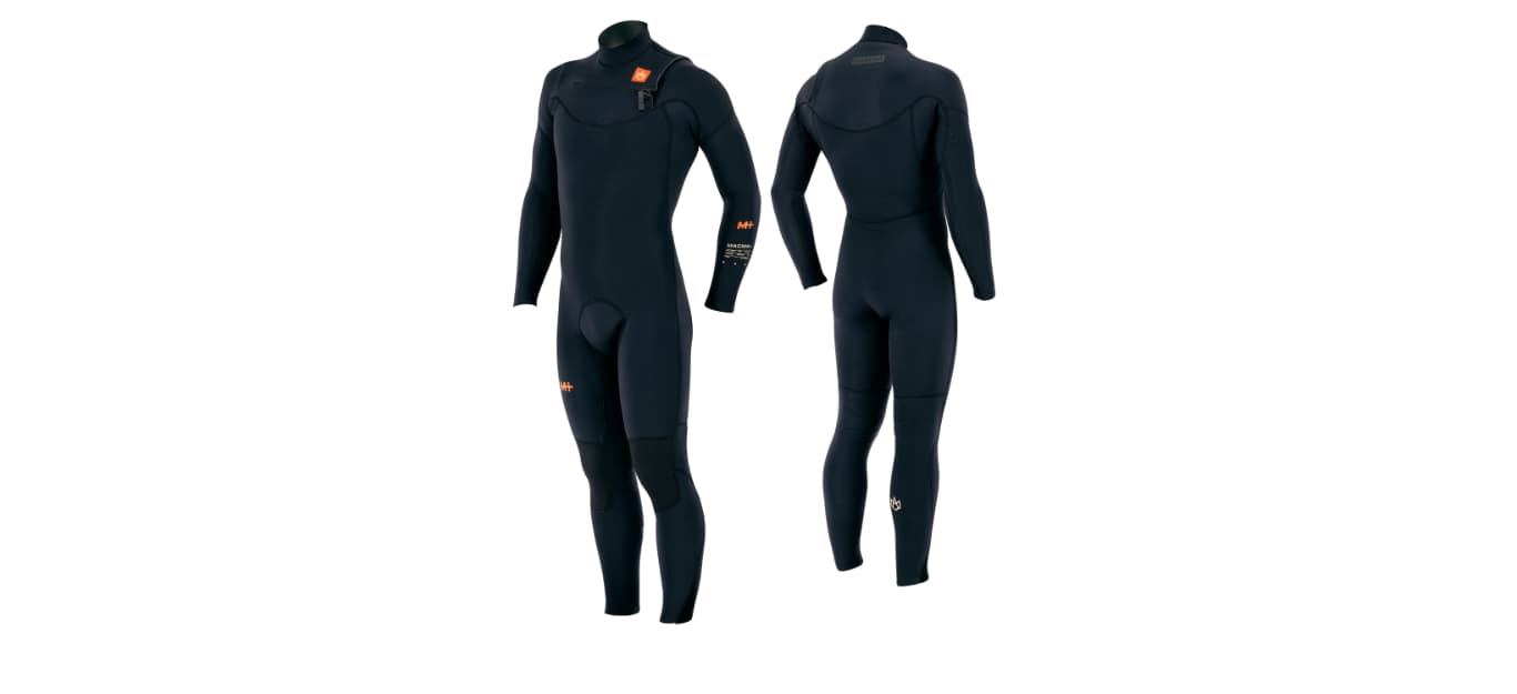 Meteor Magma 5/4/3 Front Zip - Black