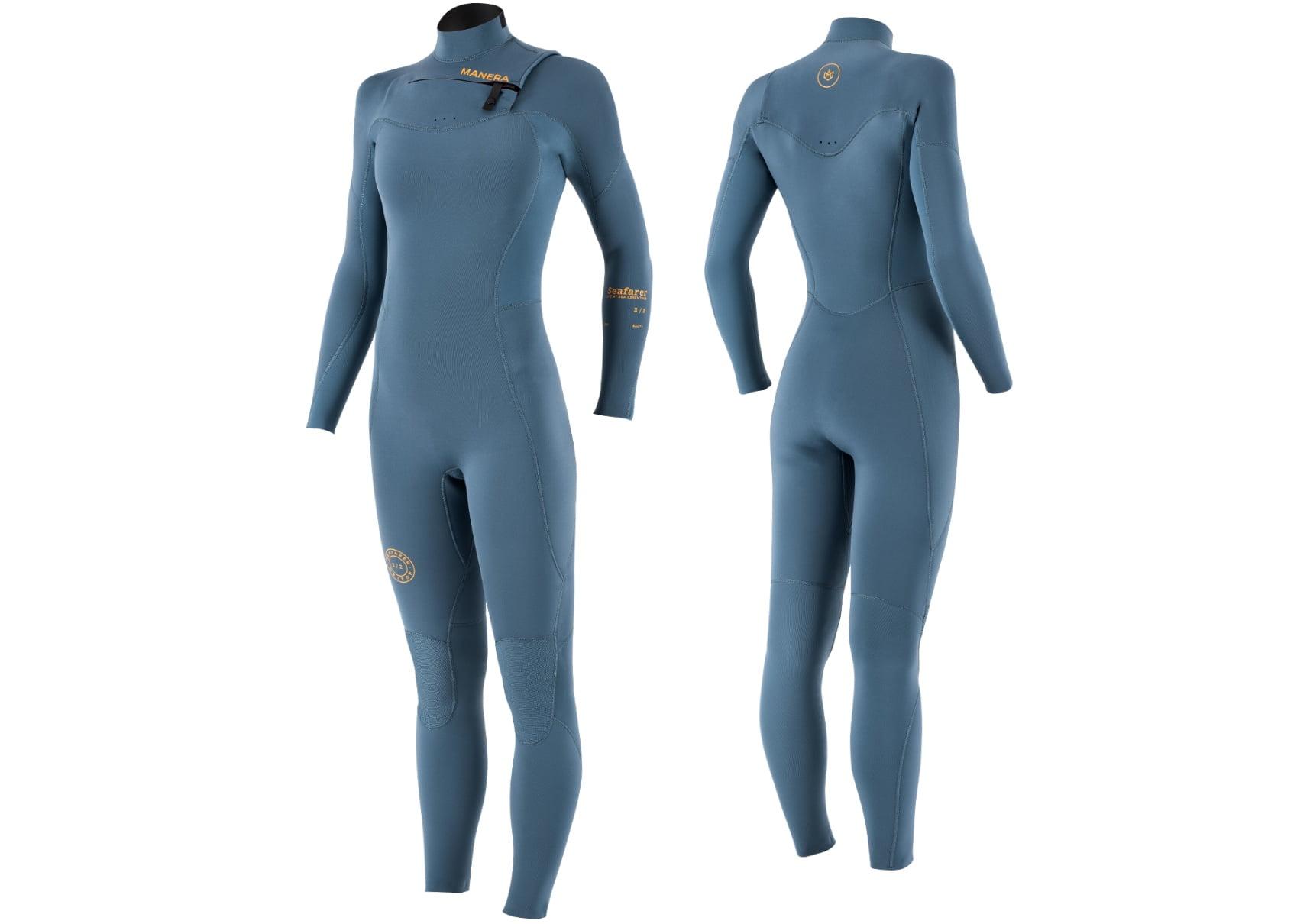 Manera Seafarer Women 3/2 Front Zip - Pewter front back