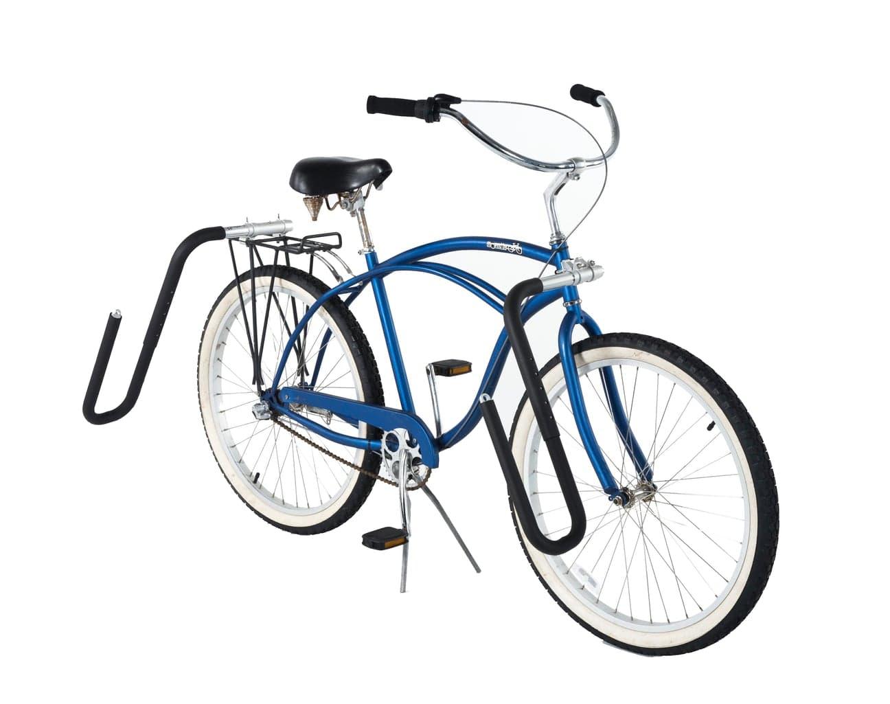 moved by bikes mbb surfboard bike rack - longboard rear rack