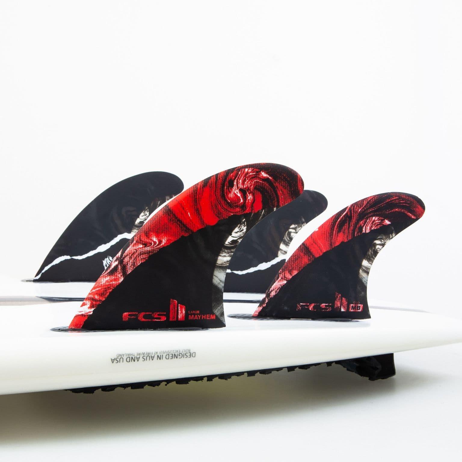 FCS II MB PC CARBON RED 5-FIN - L tri