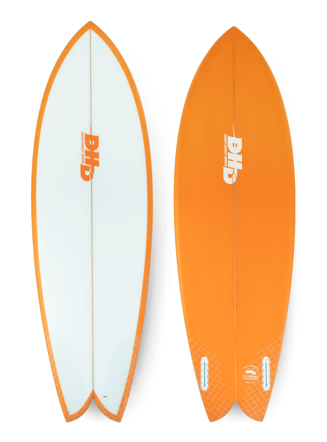 Buy the DHD Mini Twin 5ft 10in Rust Surfboard Online Now | Boardcave