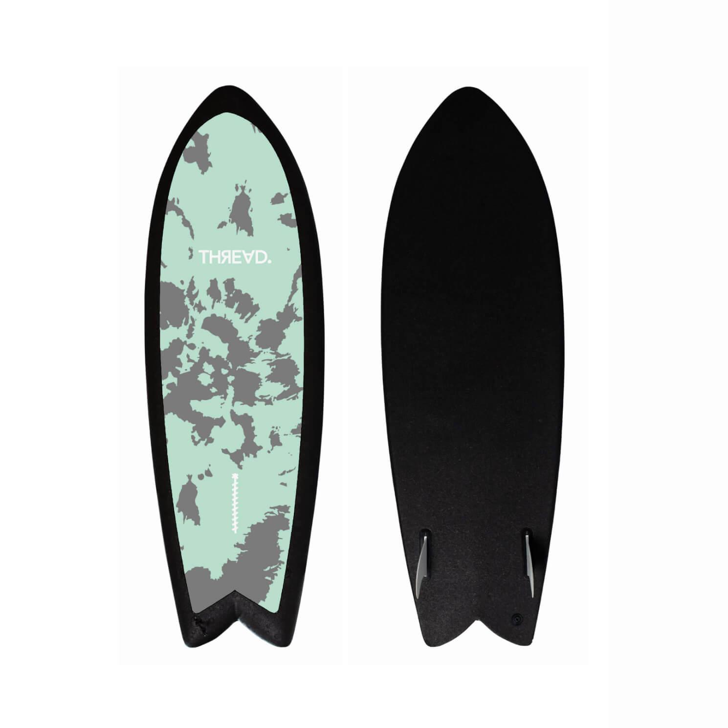5'3 Thread Foamy - Mint Tie Dye 1