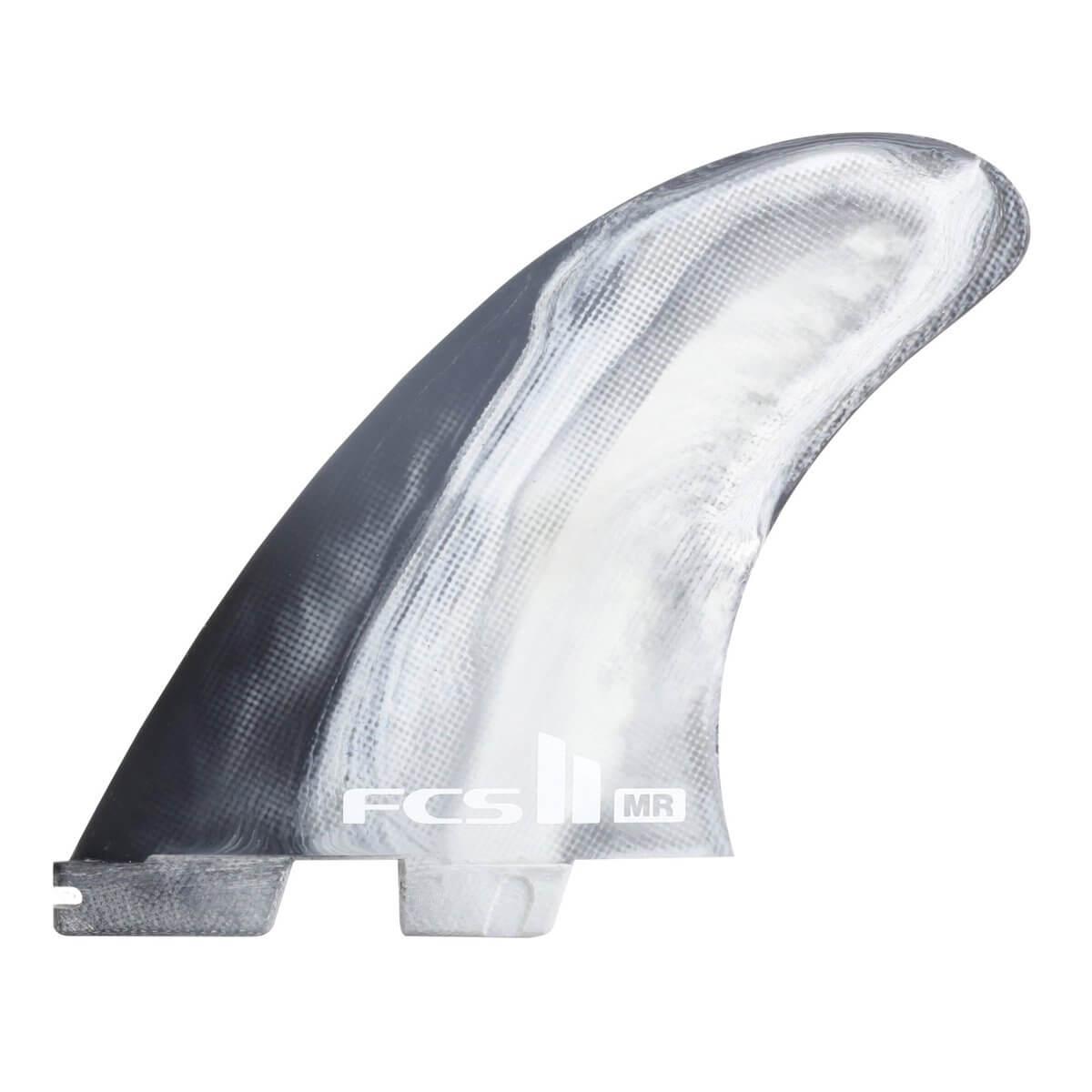FCS II MR PC Tri Fin - Black/White Swirl