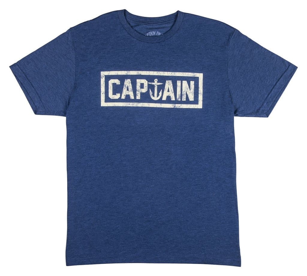 Naval Captain Tee - Heather Indigo