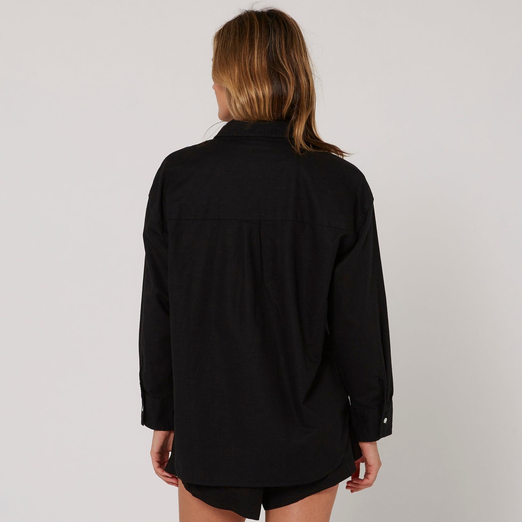 Nova Relaxed LS Shirt - Black