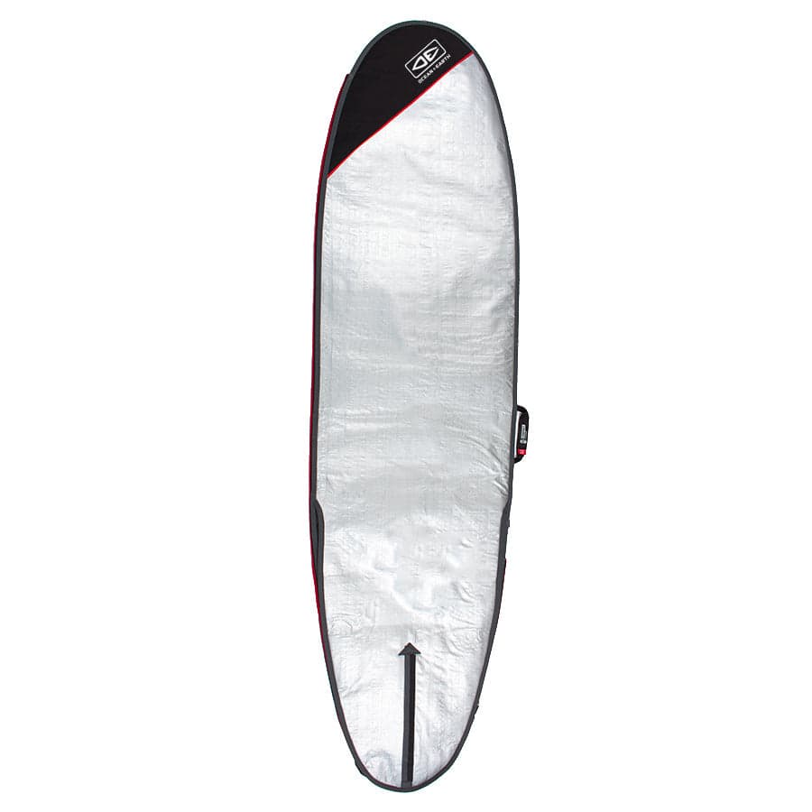 Ocean and Earth Compact Day Longboard Cover - Black/Red