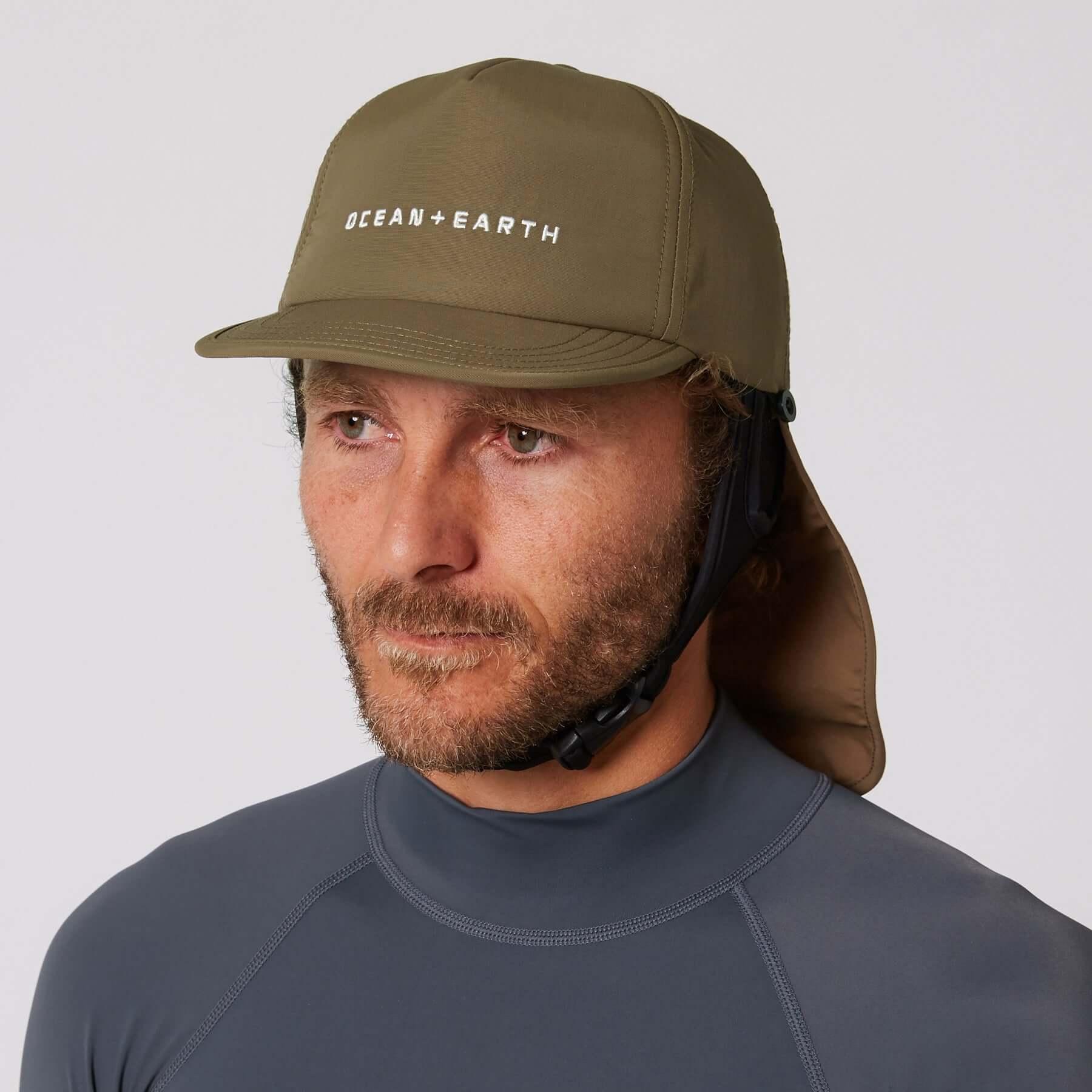 Ocean and Earth Bingin Strap Back Surf Cap - Olive