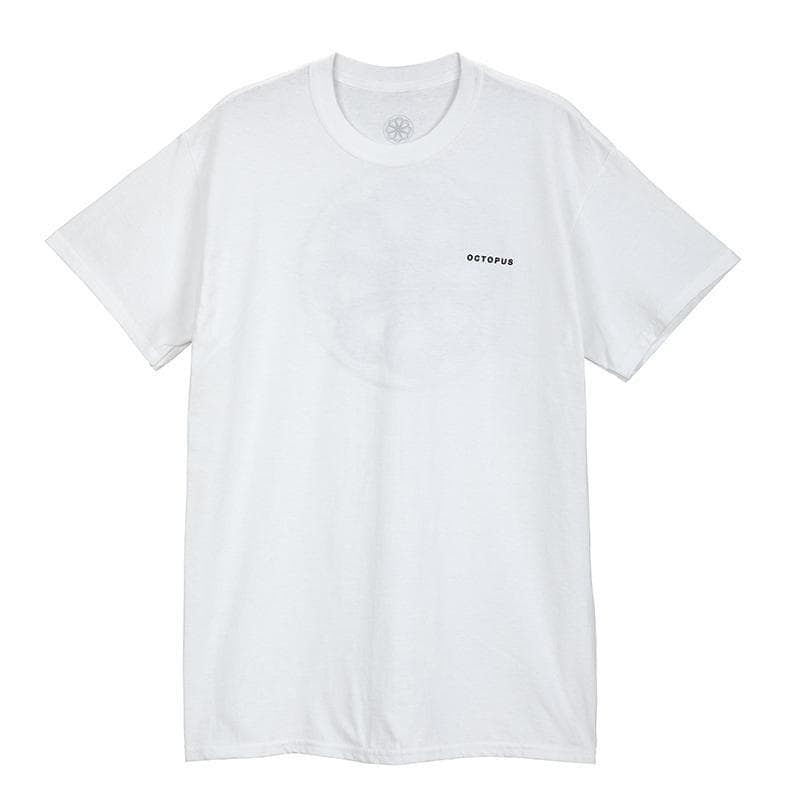 Octopus logo tee - white - front