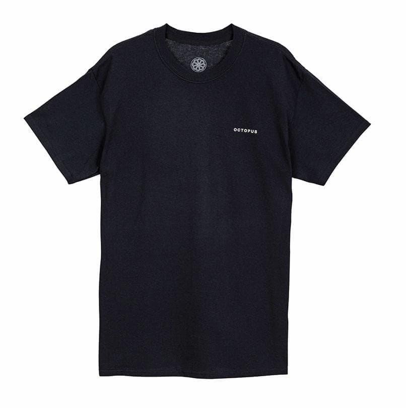 Octopus logo tee - black - front